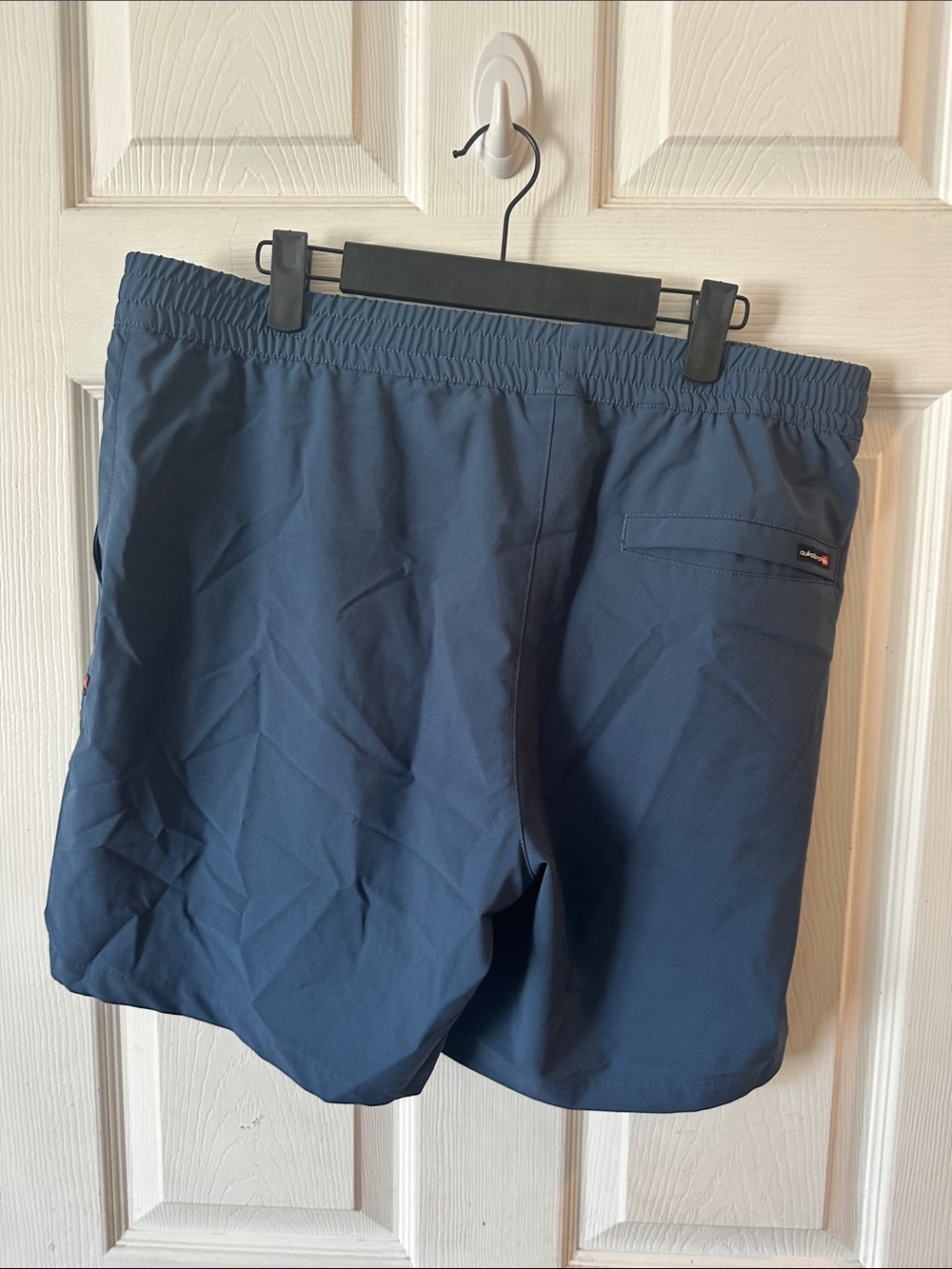 Men's Navy Trunks with Drawstring - Picture 2 of 2